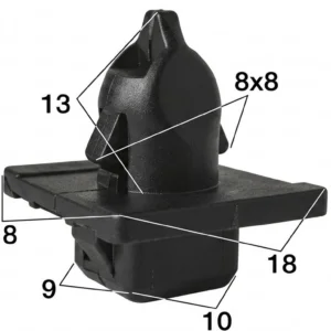 Seguro Plástico MODELO 4165 - Empaque 25 Unidades - Para Tapicerías - Beta Repuestos