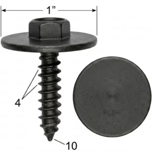 Seguro Plástico Modelo 5382 - M4 x 17mm - Seguros Plásticos - Beta Repuestos