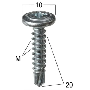 Seguro Plástico Modelo 4072 - M4 x 19mm - Seguros Plásticos - Beta Repuestos