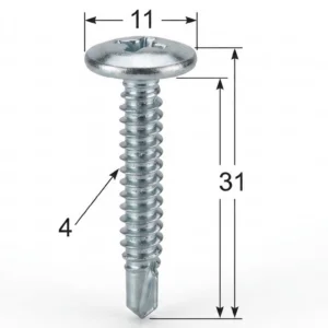 Seguro Plástico Modelo 4075 - M4 x 32mm - Seguros Plásticos - Beta Repuestos