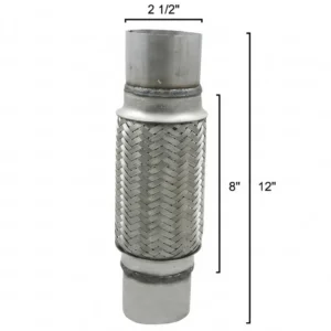 Tubo Flex con Acople Reforzado Doble Malla 1-3/4 x 4 x 8 Pulg. - Tubos Flexibles - Beta Repuestos